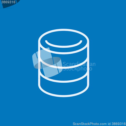 Image of Computer server line icon.