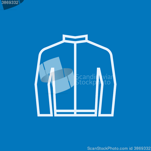 Image of Biker jacket line icon.