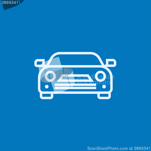 Image of Car line icon.