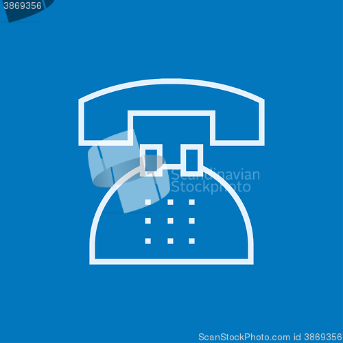 Image of Telephone line icon.