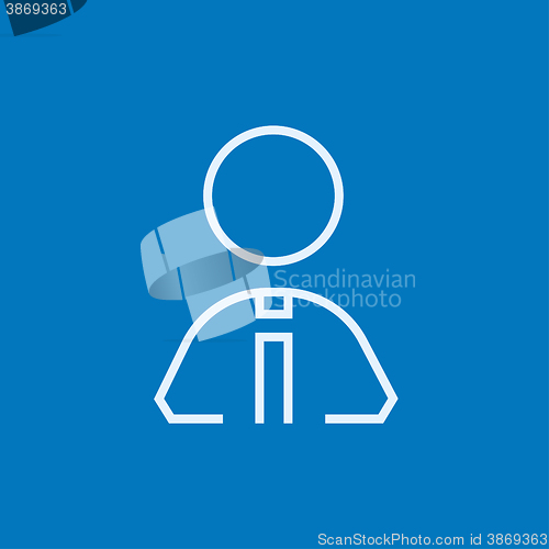 Image of Businessman line icon.