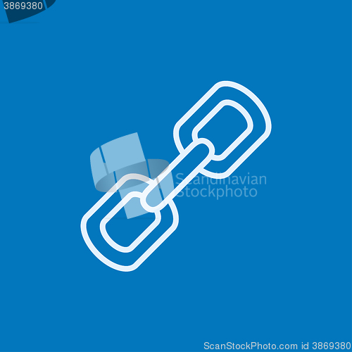 Image of Chain links line icon.