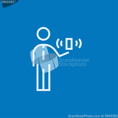 Image of Mobility line icon.
