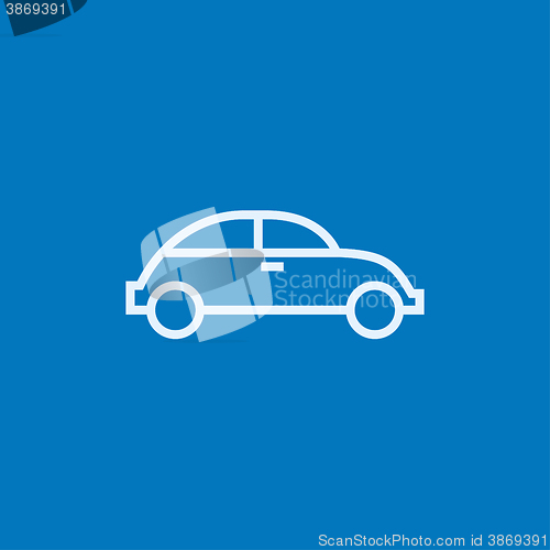 Image of Car line icon.