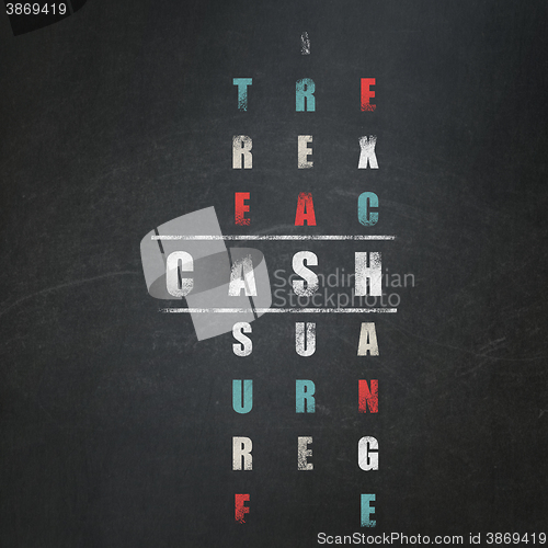 Image of Banking concept: Cash in Crossword Puzzle