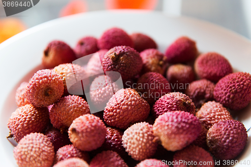 Image of lychee on plate
