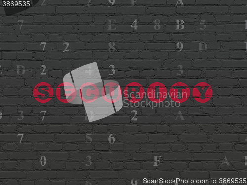 Image of Privacy concept: Security on wall background
