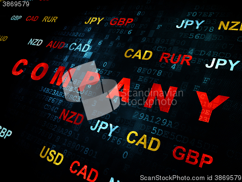 Image of Business concept: Company on Digital background