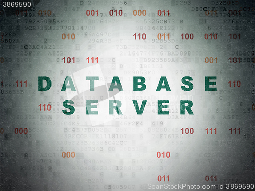 Image of Programming concept: Database Server on Digital Paper background