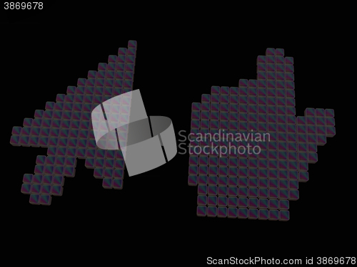 Image of Set of Link selection computer mouse cursor