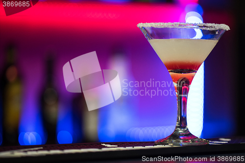 Image of cocktail in the bar