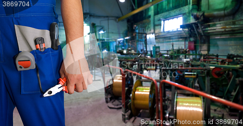 Image of Worker with instruments 