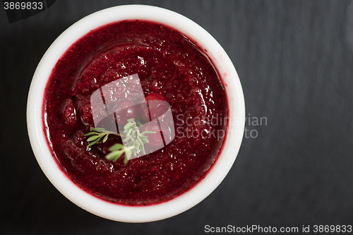 Image of Refreshing cranberry sorbet 