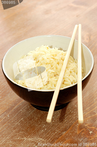 Image of A bowl of healthy organic rice