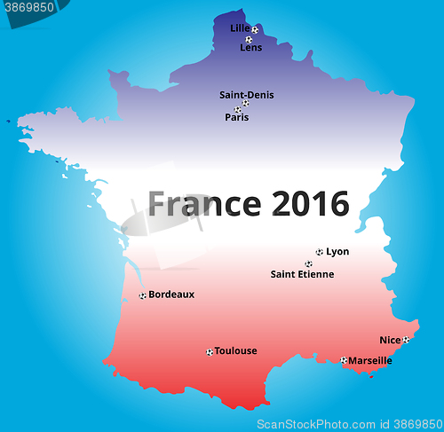 Image of Cities of France euro 2016