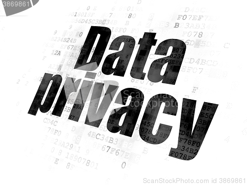 Image of Privacy concept: Data Privacy on Digital background