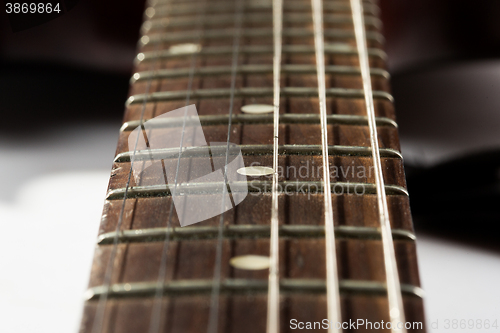 Image of Electric guitar detail shots