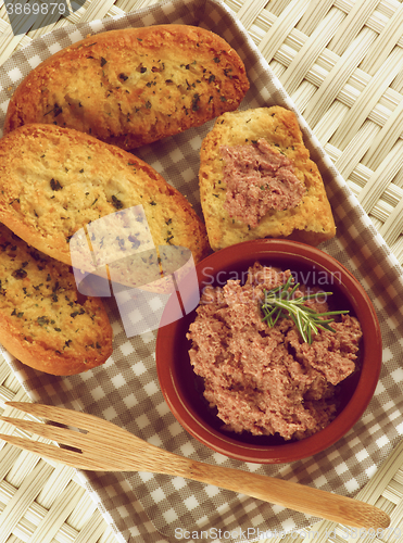 Image of Pate with Crispy Bread