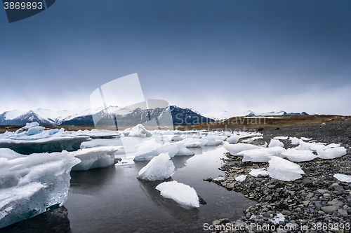 Image of Icebergs at glacier lagoon 