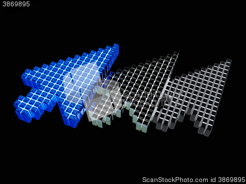 Image of Set of Link selection computer mouse cursor
