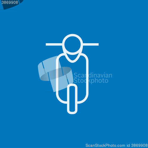 Image of Scooter line icon.