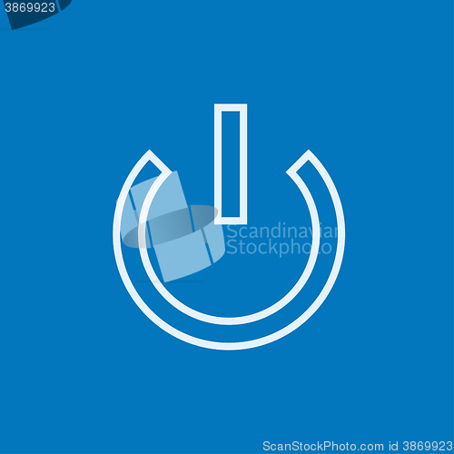 Image of Power button line icon.