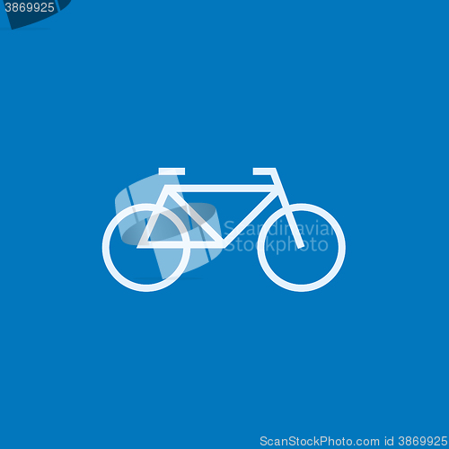 Image of Bicycle line icon.