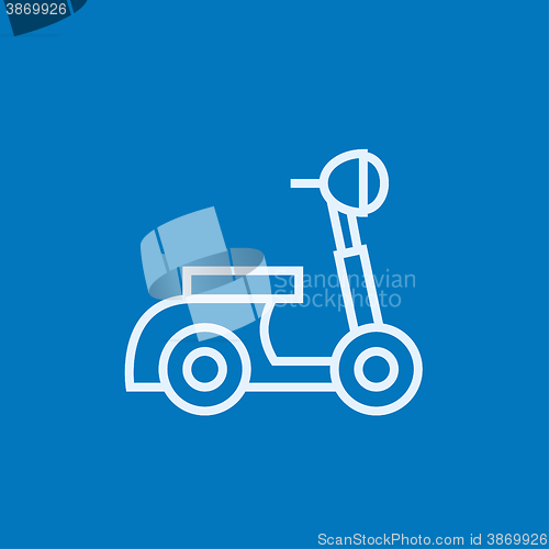 Image of Scooter line icon.