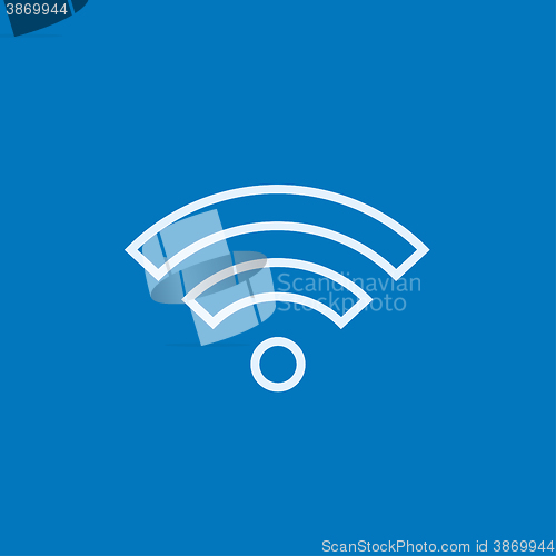 Image of Wifi sign line icon.