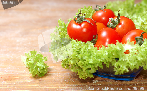 Image of Fresh salad with tomatoes