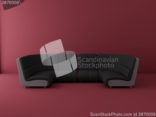 Image of black sofa