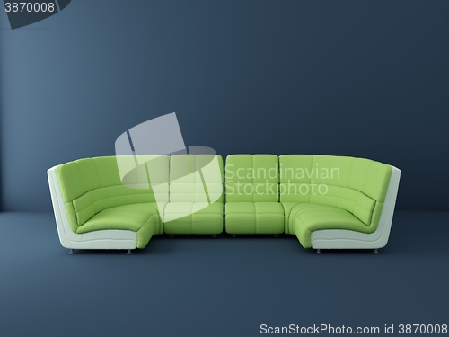 Image of green sofa