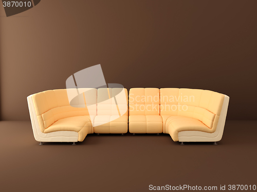 Image of peach sofa