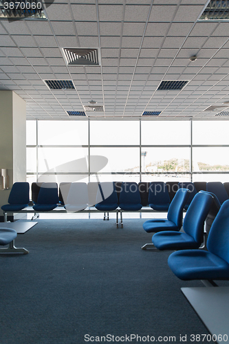 Image of empty room of airport terminal