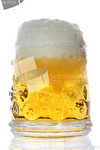 Image of Glass of beer close-up