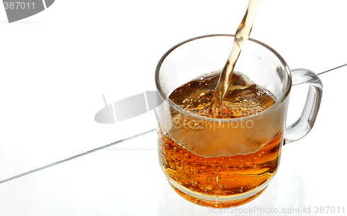 Image of Transparent cup of tea