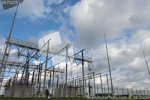 Image of High voltage electric station