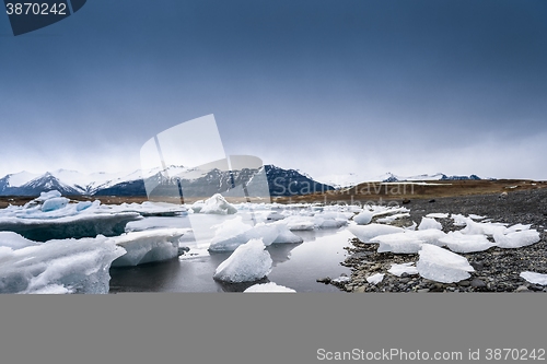 Image of Icebergs at glacier lagoon 