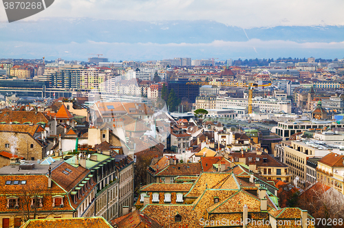Image of Aerial view of Geneva, Switzerland