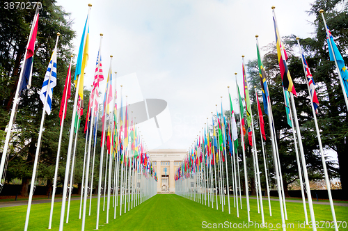 Image of United Nations palace in Geneva