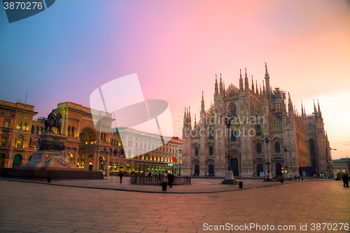 Image of Duomo cathedral in Milan, Italy