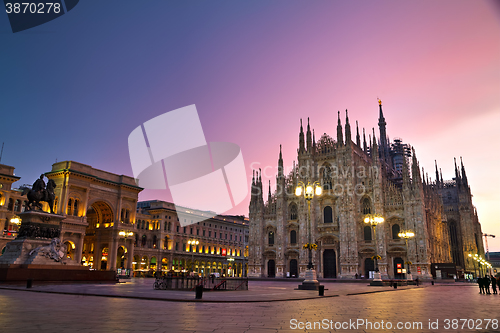 Image of Duomo cathedral in Milan, Italy