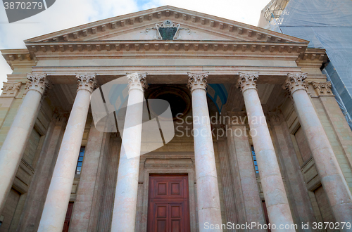 Image of St Pierre Cathedral entrance in Geneva