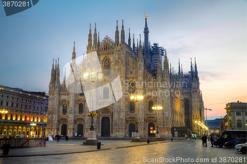 Image of Duomo cathedral in Milan, Italy