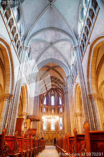 Image of St Pierre Cathedral interior in Geneva