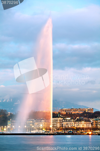 Image of Geneva Water Fountain (Jet d\'Eau)