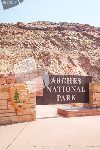 Image of Entrance to the Arches National Park