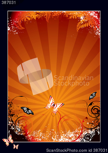 Image of floral nature border