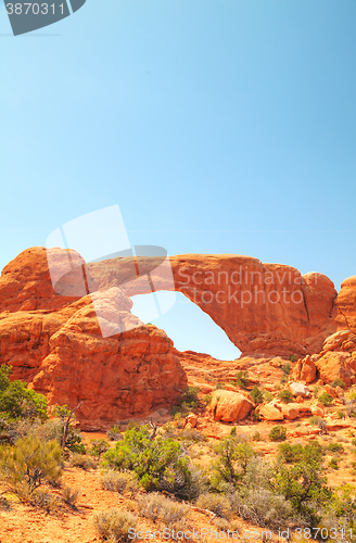 Image of The North Window Arch at the Arches National Park