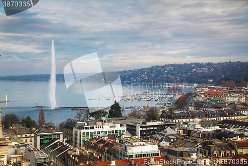 Image of Aerial view of Geneva, Switzerland